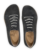 Side view Smoked Nubuck Barefoot Sneaker - Calf Leather Zero Drop | Bespoky
