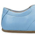 Side view Baby Blue Barefoot Sneaker - Calf Leather Zero Drop | Bespoky