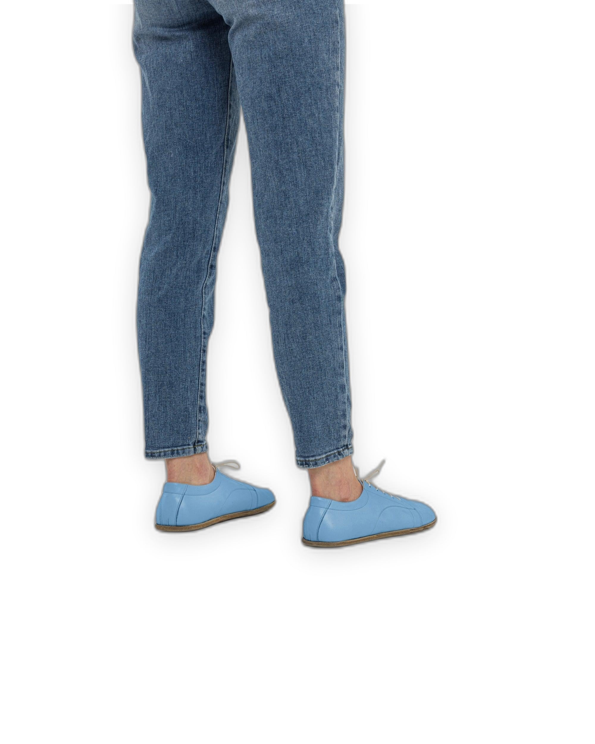 Detail Baby Blue Barefoot Sneaker - Handcrafted Calf Leather Turkey | Bespoky