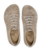 Side view Beige Barefoot Sneaker - Calf Leather Zero Drop | Bespoky