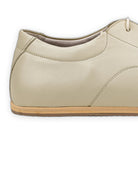 Side view Beige Barefoot Sneaker - Calf Leather Zero Drop | Bespoky