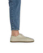 Detail Beige Barefoot Sneaker - Handcrafted Calf Leather Turkey | Bespoky