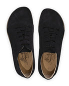 Side view Black Barefoot Sneaker - Calf Leather Zero Drop | Bespoky