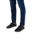 Detail Black Barefoot Sneaker - Handcrafted Calf Leather Turkey | Bespoky