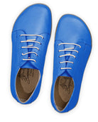 Pair Blue Barefoot Sneaker - Barefoot Wide Toe Calf Leather | Bespoky