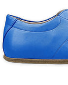 Back view Blue Barefoot Sneaker - Calf Leather Handcrafted | Bespoky