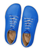 Side view Blue Barefoot Sneaker - Calf Leather Zero Drop | Bespoky