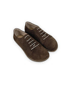 Women's Brown Barefoot Sneaker - Handcrafted Calf Leather Wide Toe Box | Bespoky