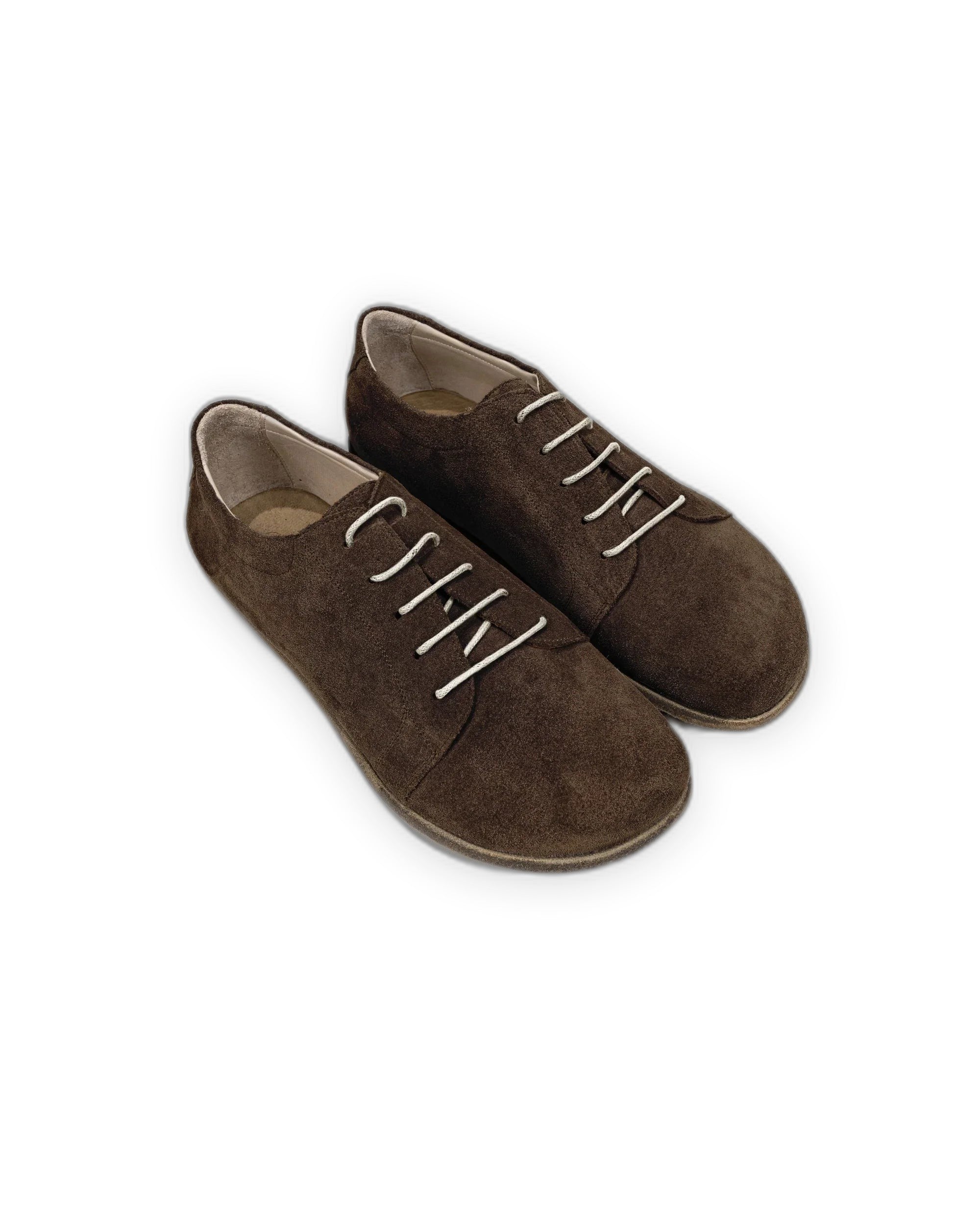 Women's Brown Barefoot Sneaker - Handcrafted Calf Leather Wide Toe Box | Bespoky