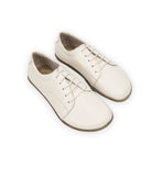 Women's Cream Barefoot Sneaker - Handcrafted Calf Leather Wide Toe Box | Bespoky