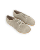 Women's Cream Barefoot Sneaker - Handcrafted Calf Leather Wide Toe Box | Bespoky