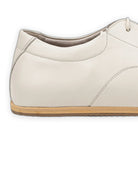 Side view Cream Barefoot Sneaker - Calf Leather Zero Drop | Bespoky