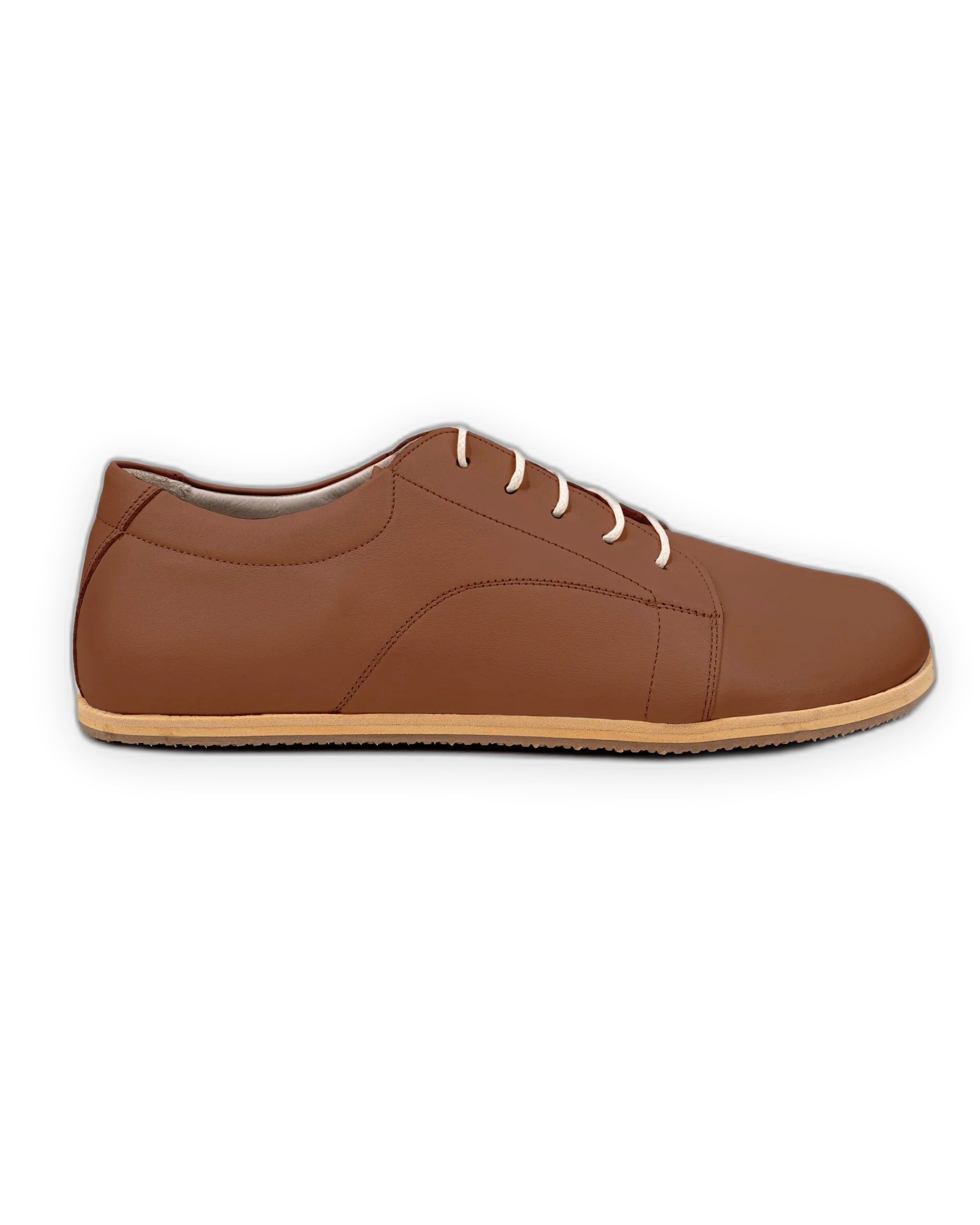 Top view Dark Brown Barefoot Sneaker - Handcrafted Calf Leather | Bespoky