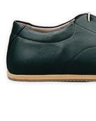 Top view Dark Green Barefoot Sneaker - Handcrafted Calf Leather | Bespoky