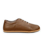 Detail Dark Tan Barefoot Sneaker - Handcrafted Calf Leather Turkey | Bespoky