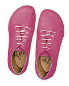 Pair Fuchsia Barefoot Sneaker - Barefoot Wide Toe Calf Leather | Bespoky