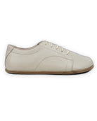 Detail Lucas Beige Barefoot Sneaker - Handcrafted Calf Leather Turkey | Bespoky