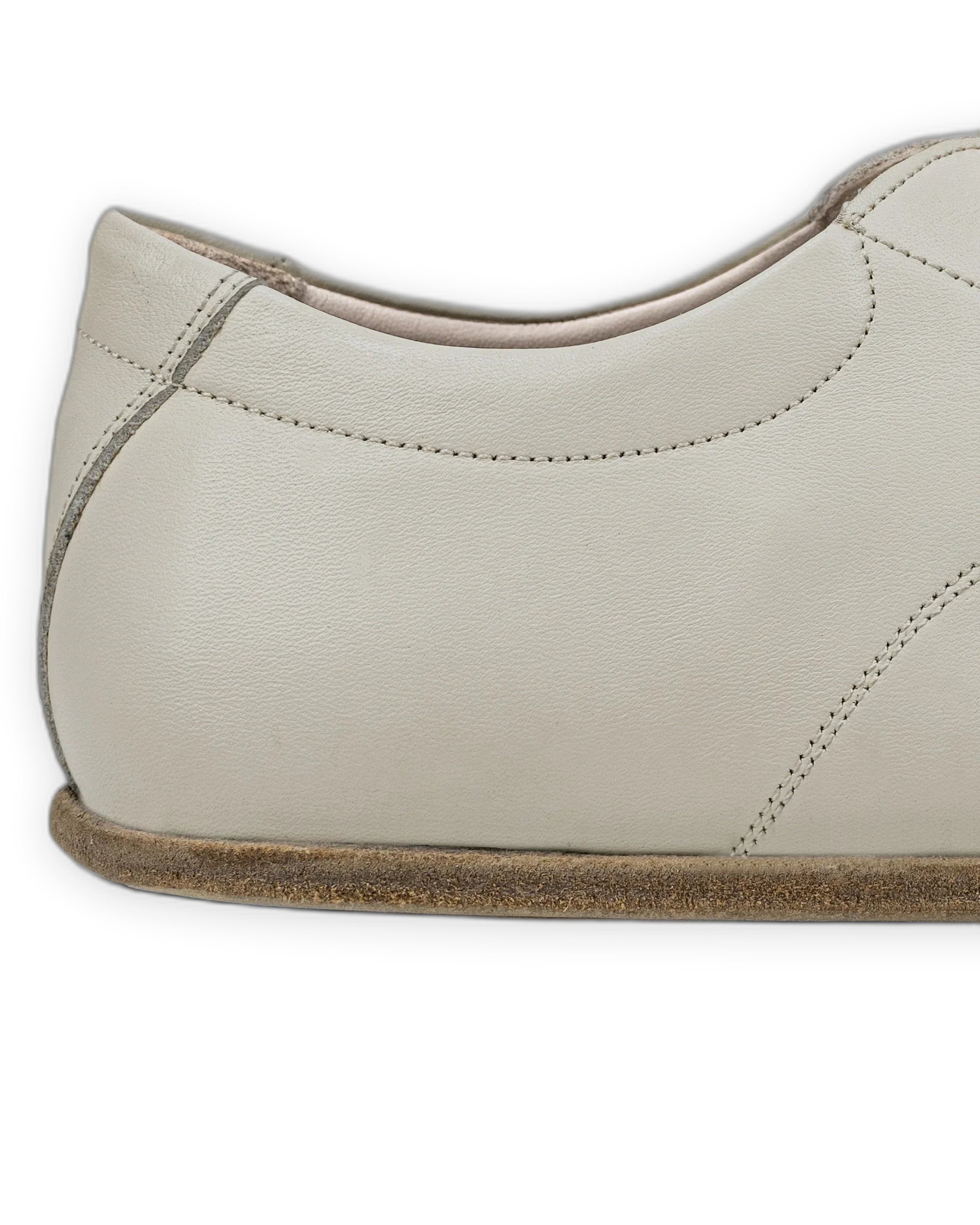 Pair Lucas Beige Barefoot Sneaker - Barefoot Wide Toe Calf Leather | Bespoky