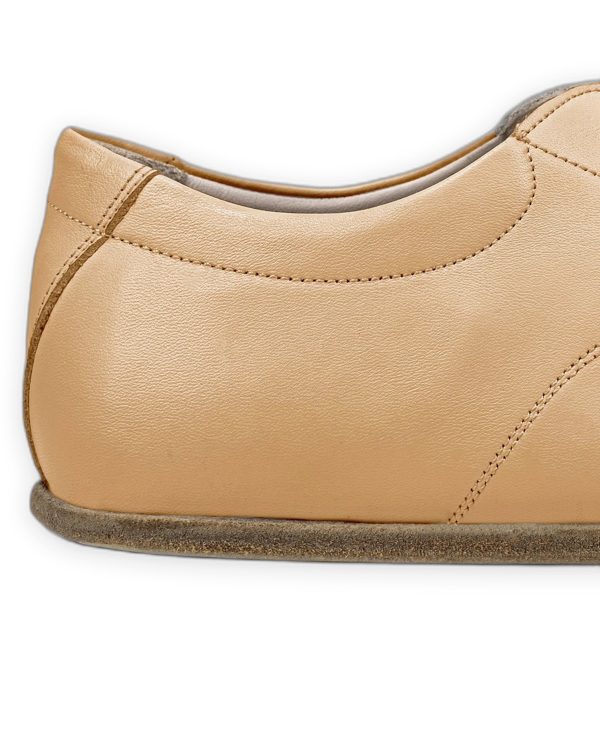 Top view Melon Yellow Barefoot Sneaker - Handcrafted Calf Leather | Bespoky