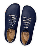 Detail Navy Blue Barefoot Sneaker - Handcrafted Calf Leather Turkey | Bespoky