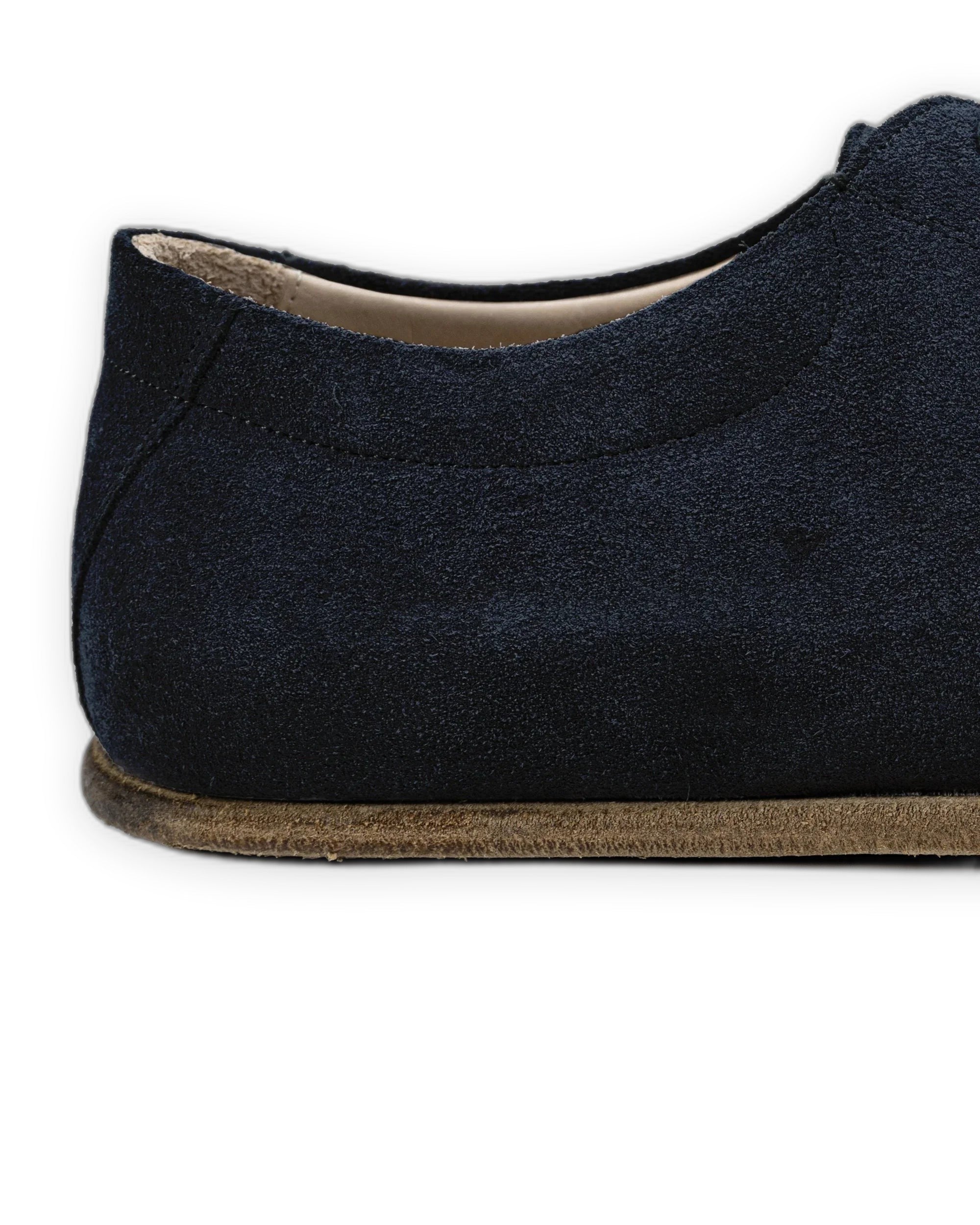 Top view Navy Barefoot Sneaker - Handcrafted Calf Leather | Bespoky