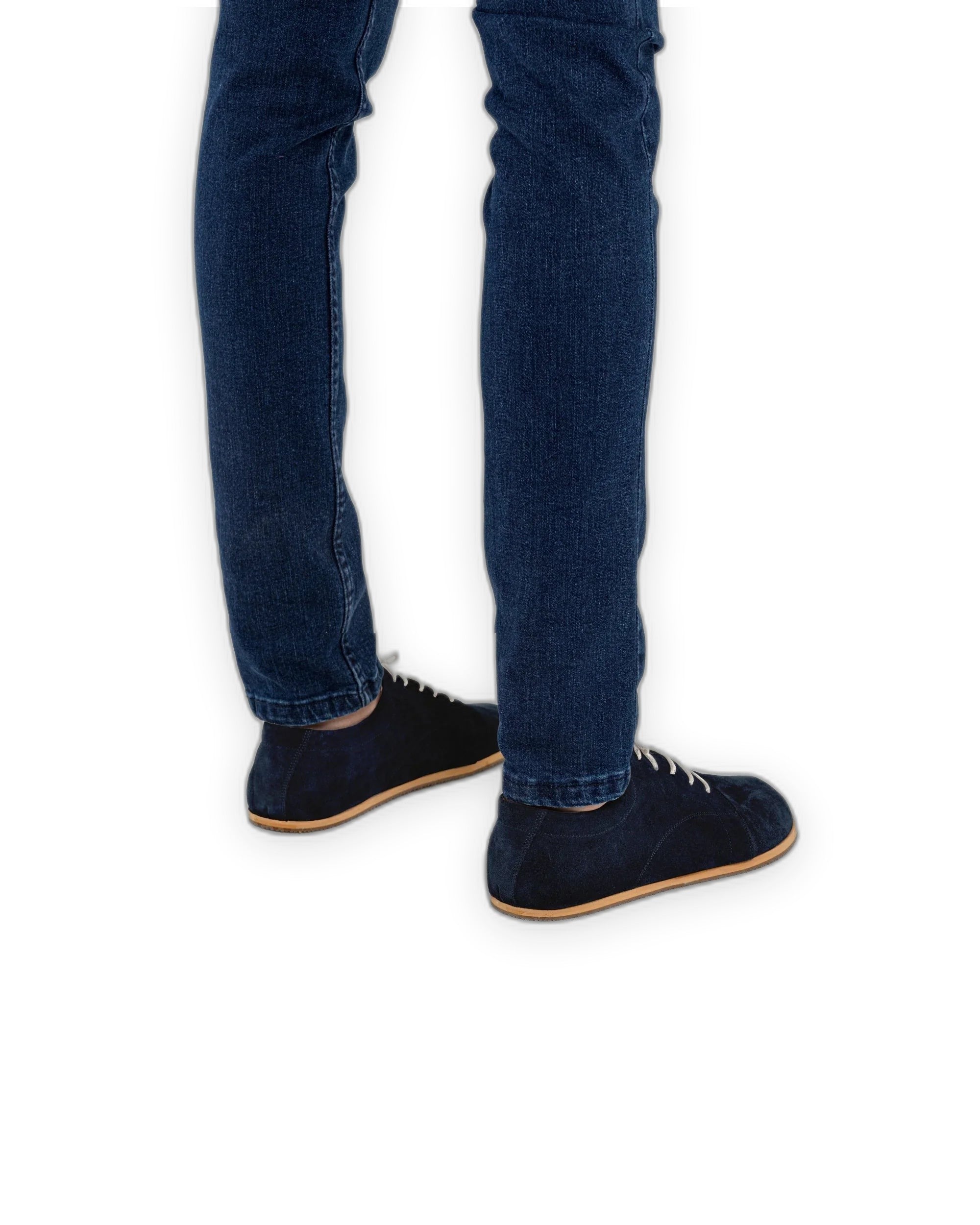 Top view Navy Barefoot Sneaker - Handcrafted Calf Leather | Bespoky
