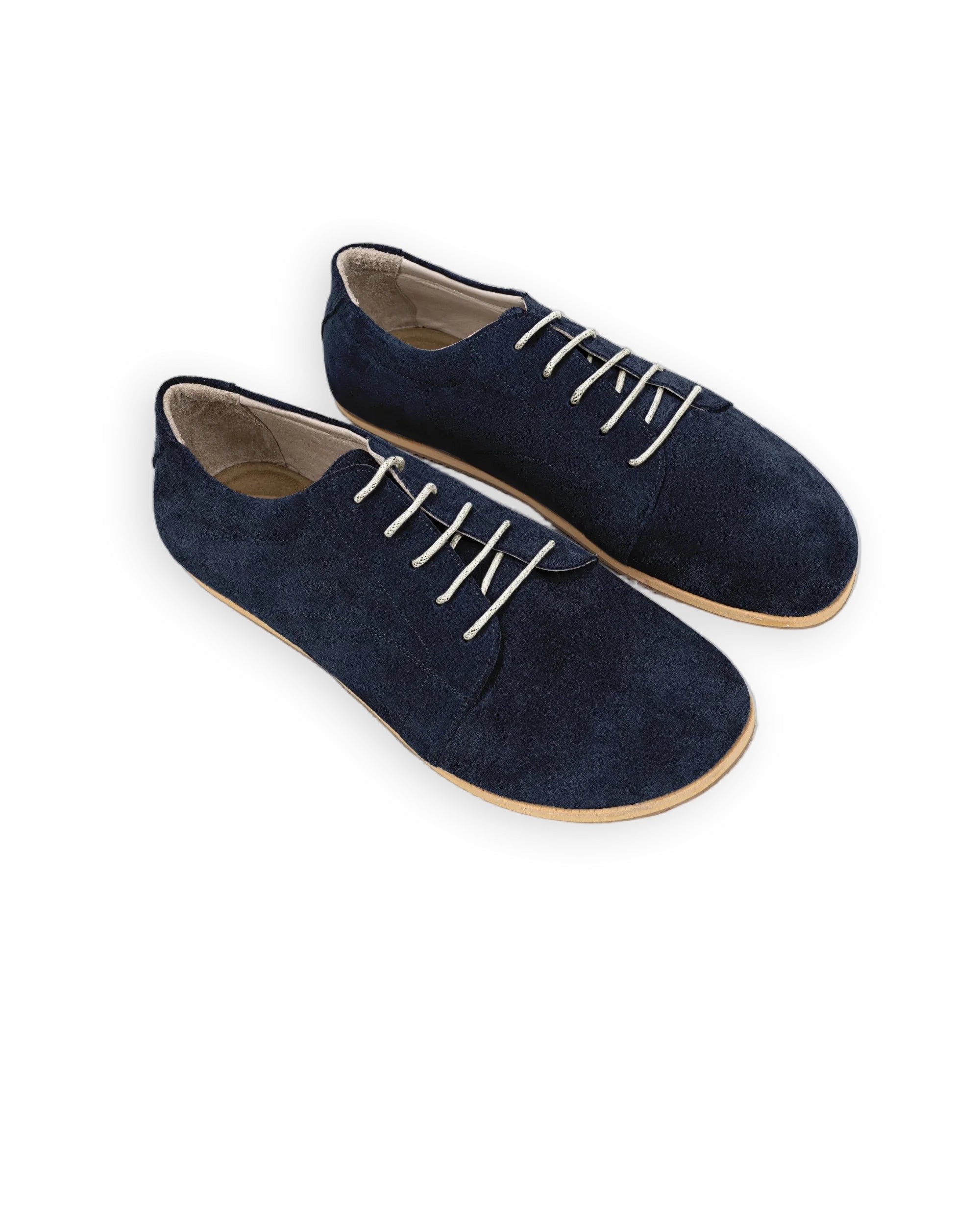 Women's Navy Barefoot Sneaker - Handcrafted Calf Leather Wide Toe Box | Bespoky
