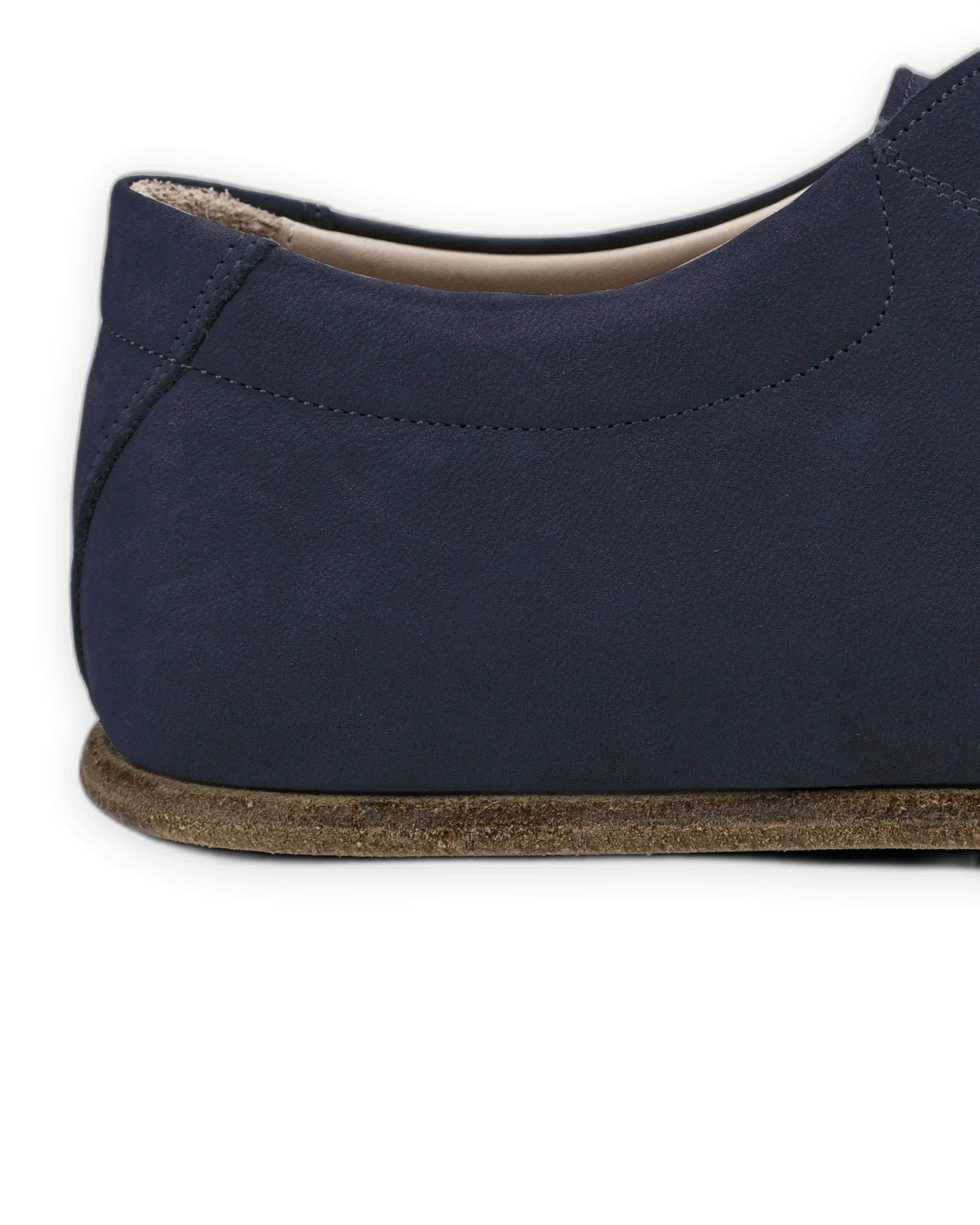 Top view Navy Barefoot Sneaker - Handcrafted Calf Leather | Bespoky