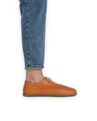 Detail Orange Barefoot Sneaker - Handcrafted Calf Leather Turkey | Bespoky