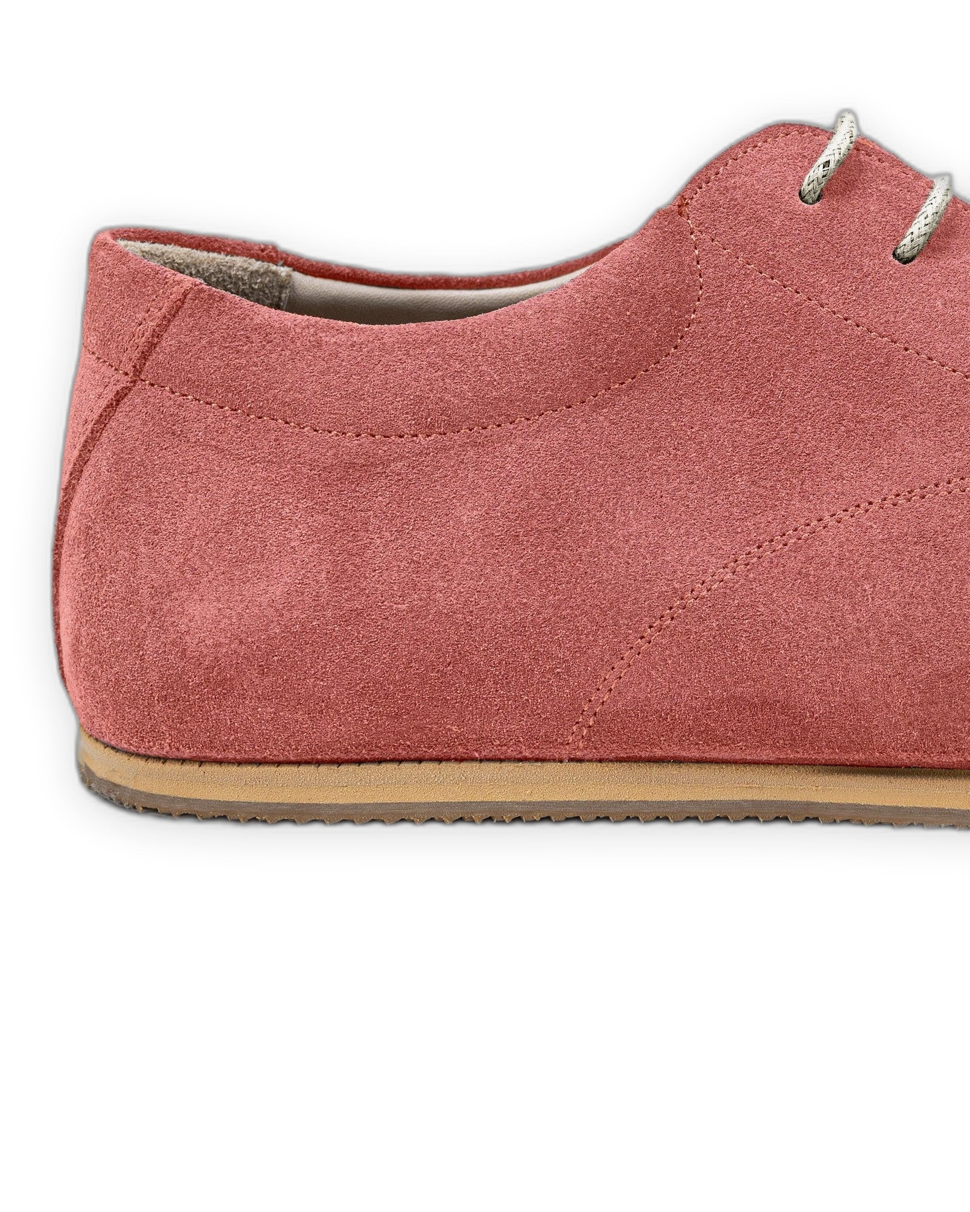Side view Pink Barefoot Sneaker - Calf Leather Zero Drop | Bespoky
