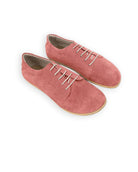 Women's Pink Barefoot Sneaker - Handcrafted Calf Leather Wide Toe Box | Bespoky