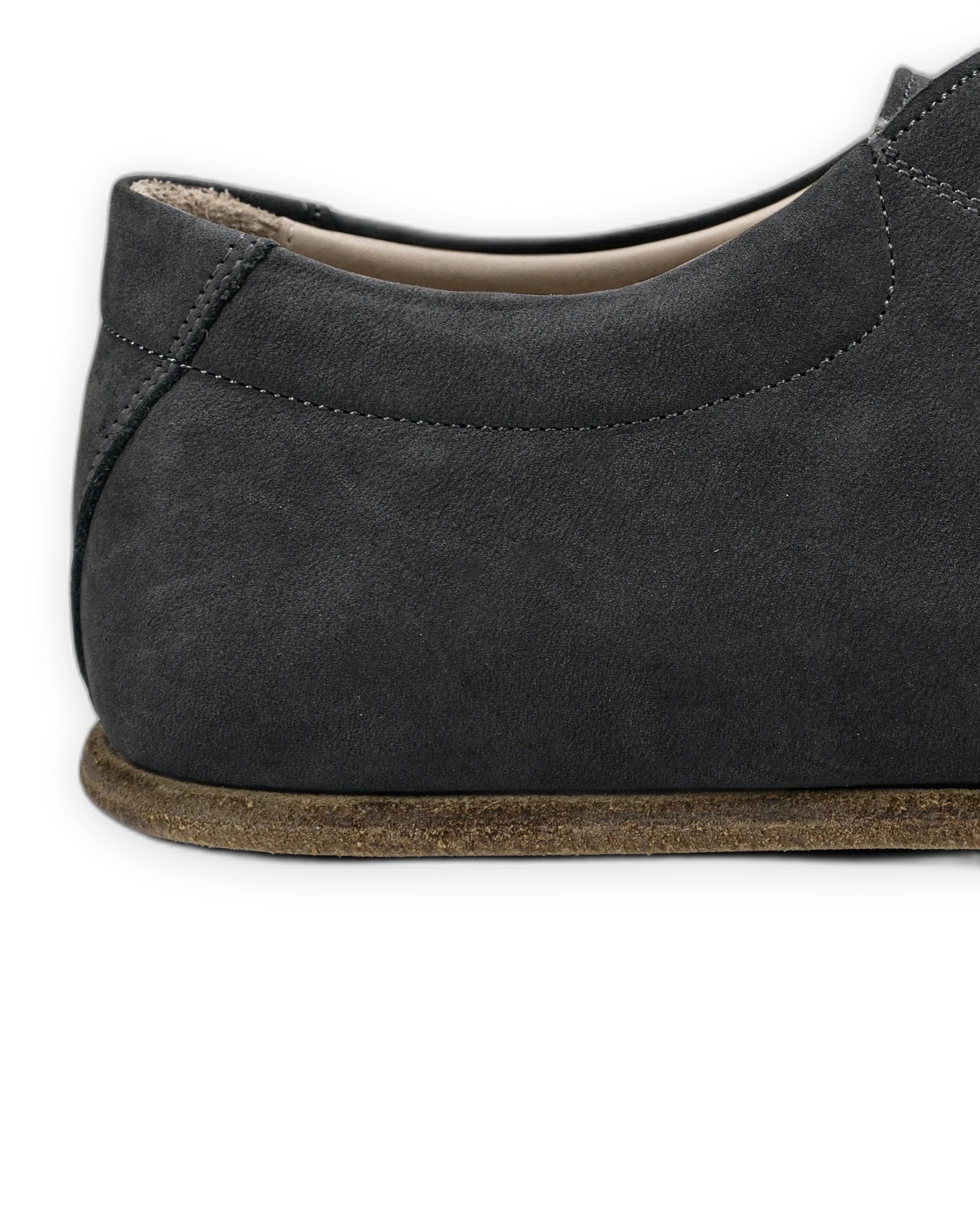 Top view Smoked Barefoot Sneaker - Handcrafted Calf Leather | Bespoky