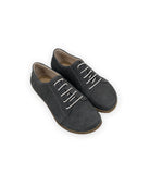 Women's Smoked Barefoot Sneaker - Handcrafted Calf Leather Wide Toe Box | Bespoky
