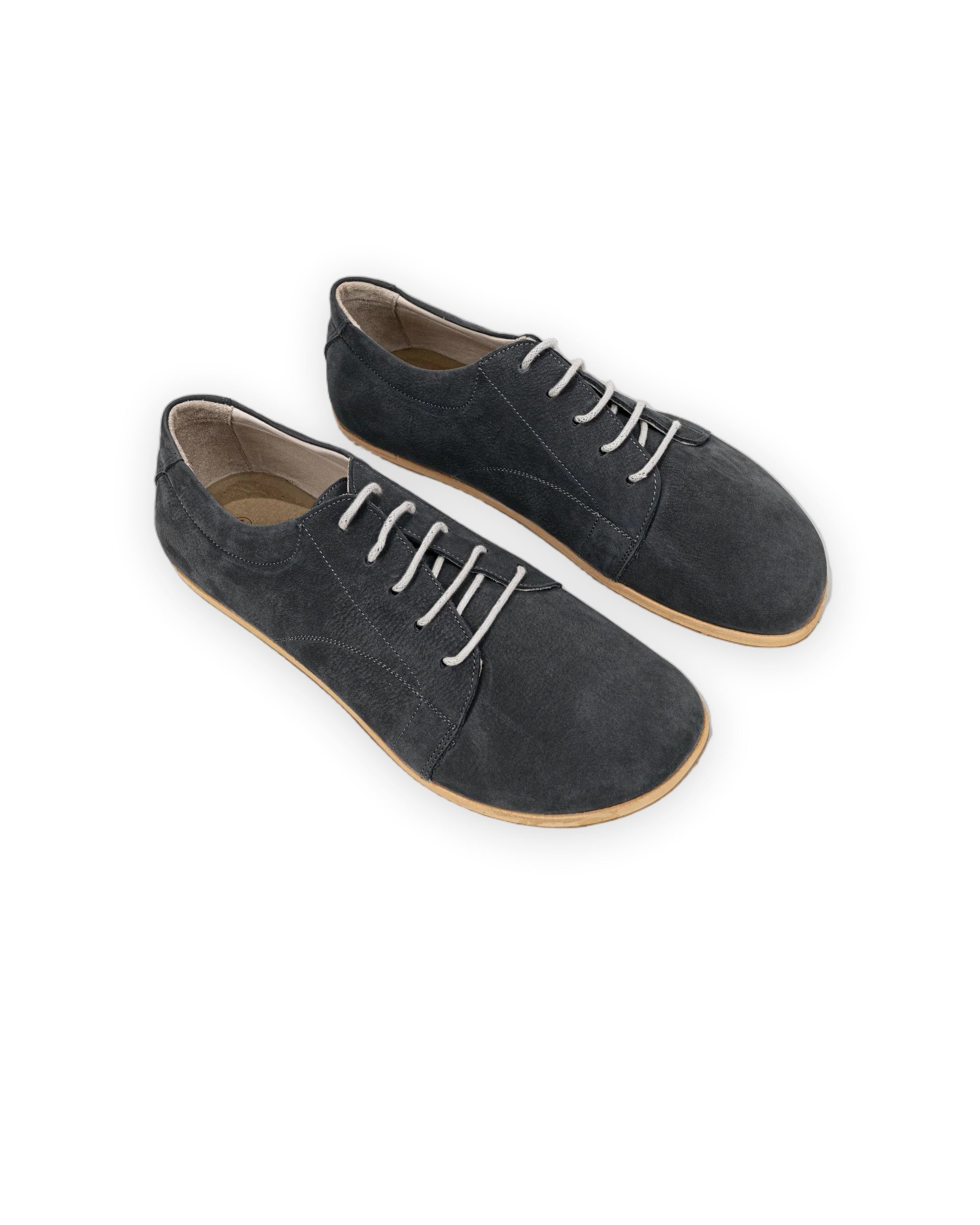 Women's Smoked Barefoot Sneaker - Handcrafted Calf Leather Wide Toe Box | Bespoky