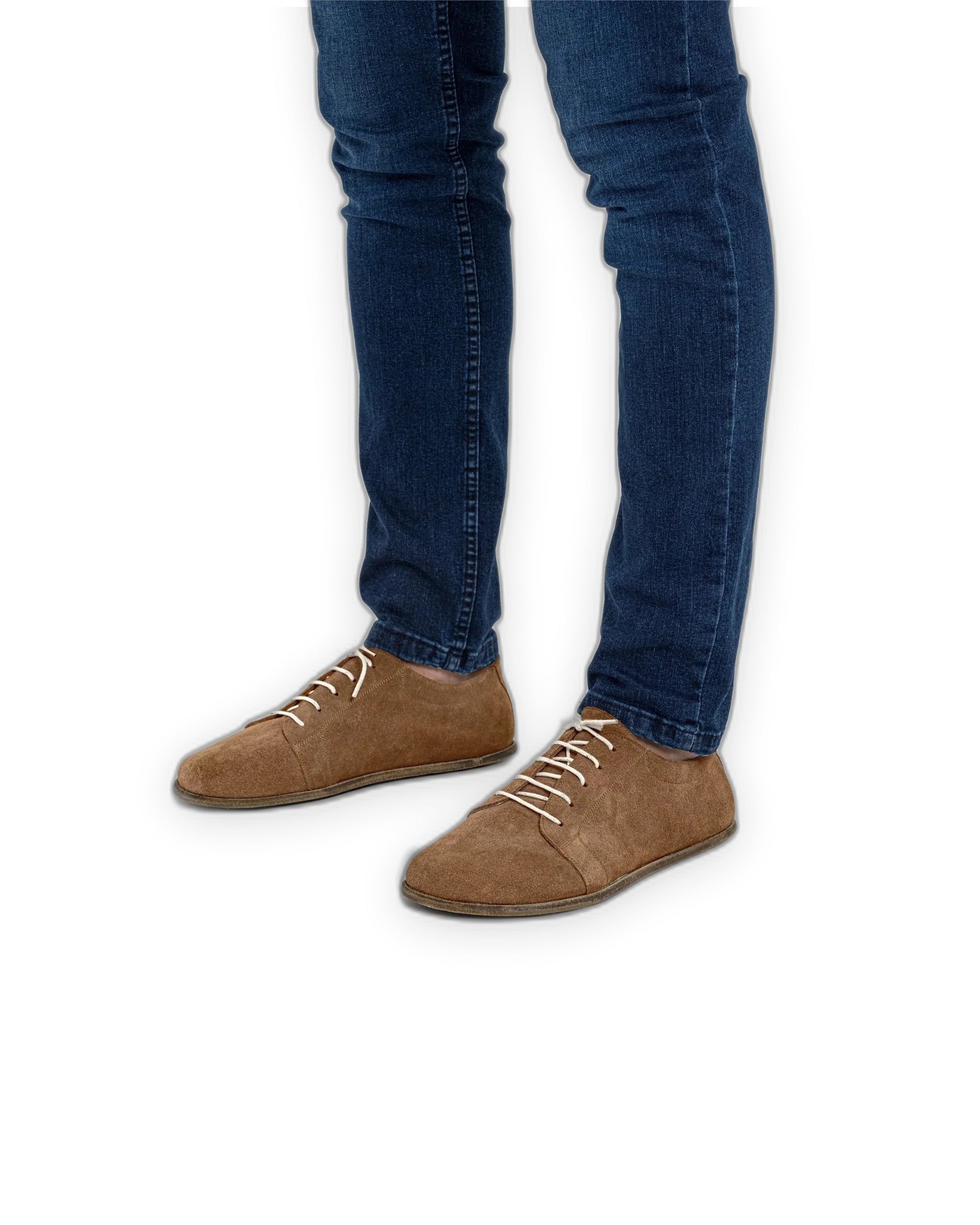 Top view Tan Barefoot Sneaker - Handcrafted Calf Leather | Bespoky