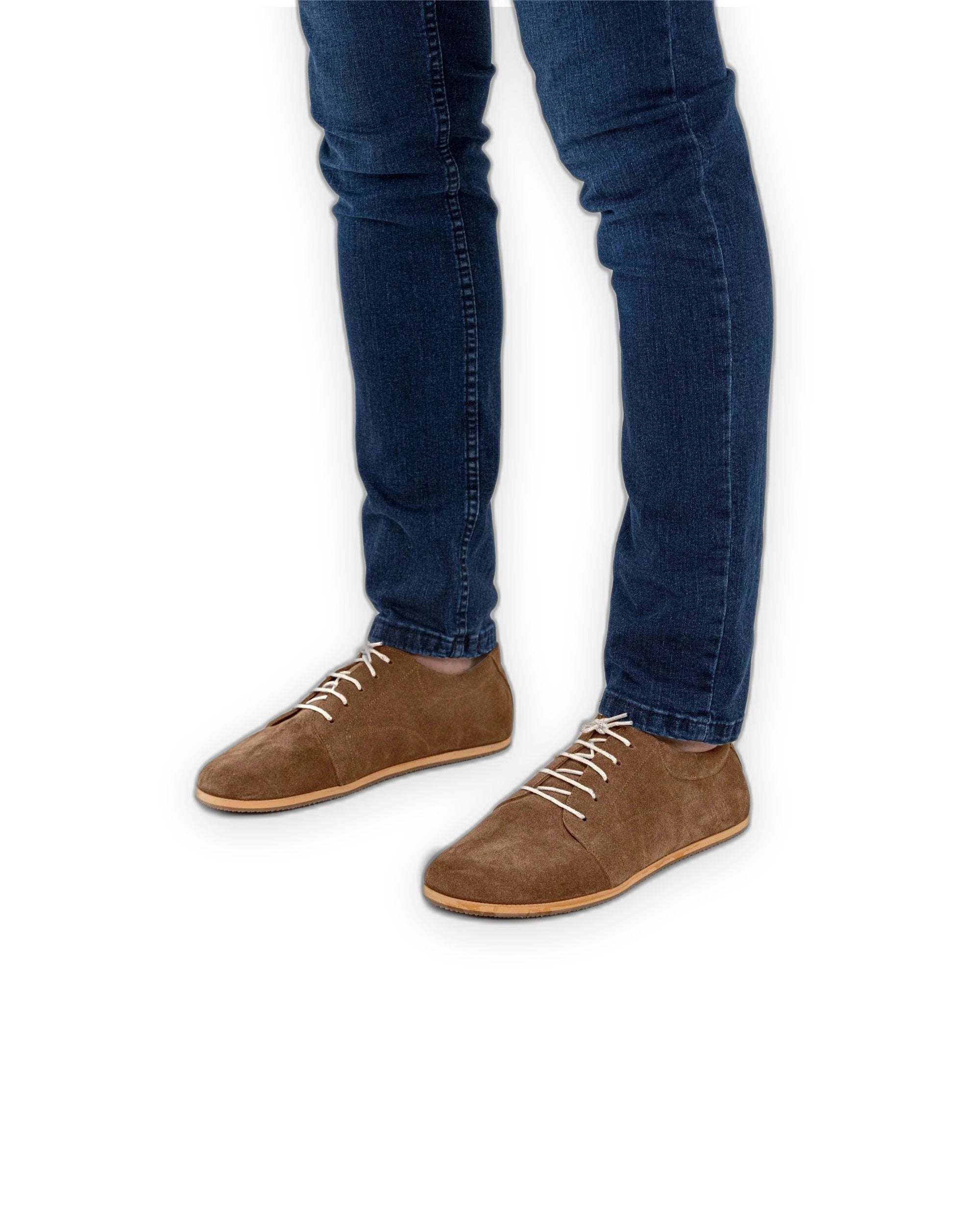 Top view Tan Barefoot Sneaker - Handcrafted Calf Leather | Bespoky