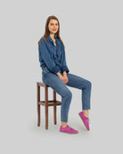 Back view Pink Oxford Shoes - Calf Leather Handcrafted | Bespoky