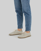 Detail Lucas Beige Oxford Shoes - Handcrafted Calf Leather Turkey | Bespoky