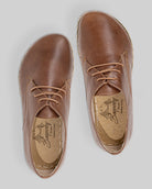 Side view Brown Oxford Shoes - Calf Leather Zero Drop | Bespoky
