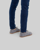Detail Grey Suede Oxford Shoes - Handcrafted Calf Leather Turkey | Bespoky