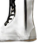 Side view Beige Barefoot Boot - Calf Leather Zero Drop | Bespoky