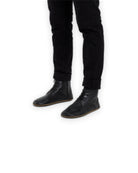 Back view Black Barefoot Boot - Calf Leather Handcrafted | Bespoky