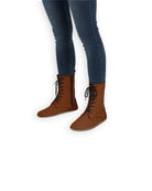 Men's Dark Brown Barefoot Boot - Handcrafted Calf Leather Wide Toe Box | Bespoky