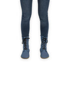 Back view Jean Blue Barefoot Boot - Calf Leather Handcrafted | Bespoky