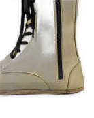 Top view Yellow Barefoot Boot - Handcrafted Calf Leather | Bespoky