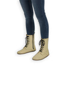 Men's Yellow Barefoot Boot - Handcrafted Calf Leather Wide Toe Box | Bespoky