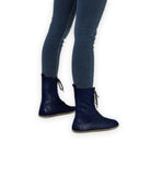 Top view Navy Blue Barefoot Boot - Handcrafted Calf Leather | Bespoky
