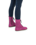Top view Pink Nubuck Barefoot Boot - Handcrafted Calf Leather | Bespoky