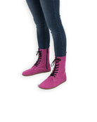 Men's Pink Nubuck Barefoot Boot - Handcrafted Calf Leather Wide Toe Box | Bespoky