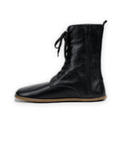 Pair Black Barefoot Boot - Barefoot Wide Toe Calf Leather | Bespoky